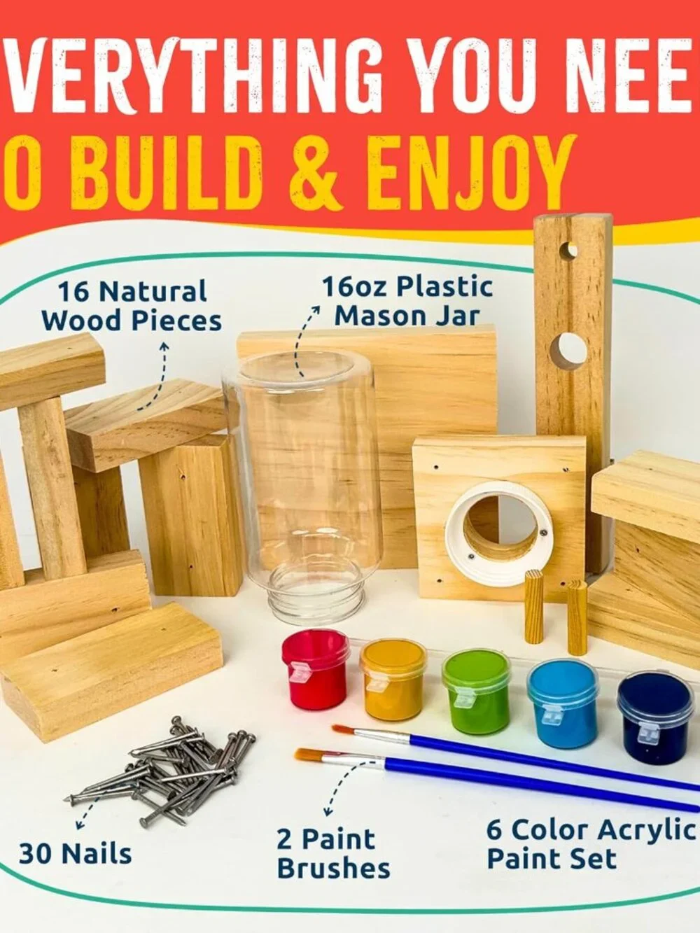New DIY Wood Building Kit STEM Woodworking Toy for Kids Candy Gumball Dispenser